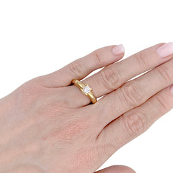 Solitaire Cartier, "Louis Cartier", or jaune, diamant - Castafiore