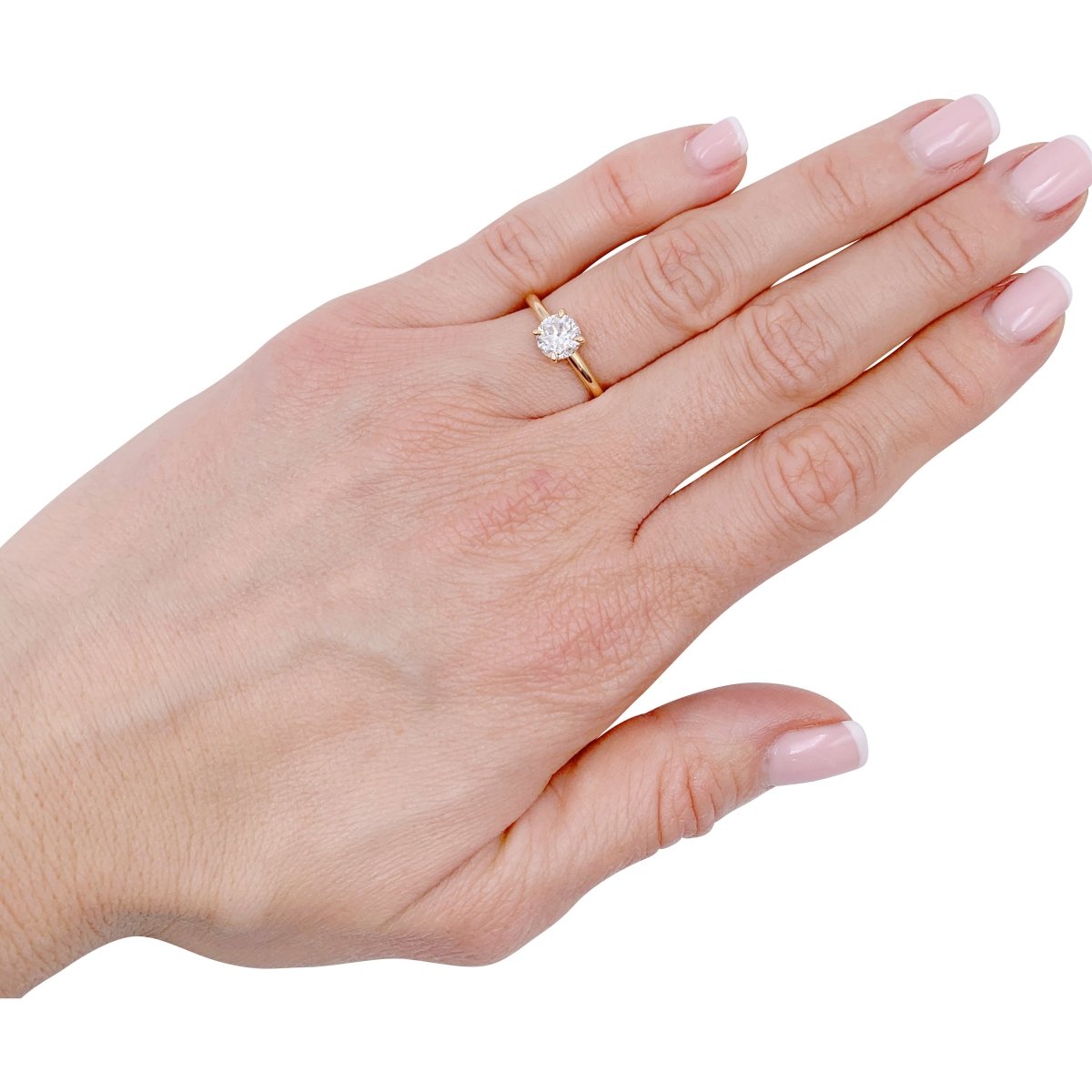 Solitaire Cartier,"1895", or jaune, diamant - Castafiore