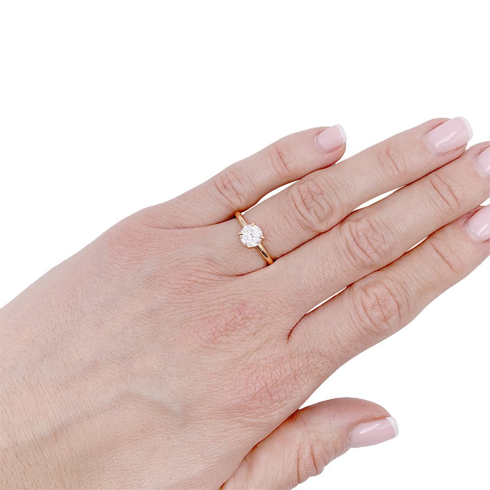 Solitaire Cartier,"1895", or jaune, diamant - Castafiore