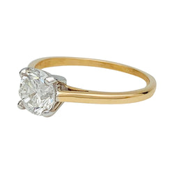 Solitaire diamant 1,03 carats deux ors - Castafiore