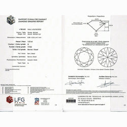 Solitaire diamant 1,03 carats deux ors - Castafiore