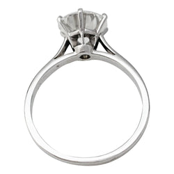 Solitaire diamant 2,09 carats or et platine - Castafiore
