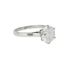 Solitaire diamant 2,09 carats or et platine - Castafiore