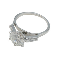 Solitaire diamant 2,44 carats en or blanc - Castafiore