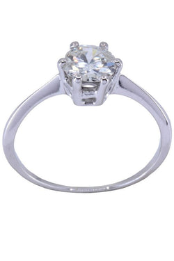 Solitaire diamants 0.90 carat en or blanc - Castafiore