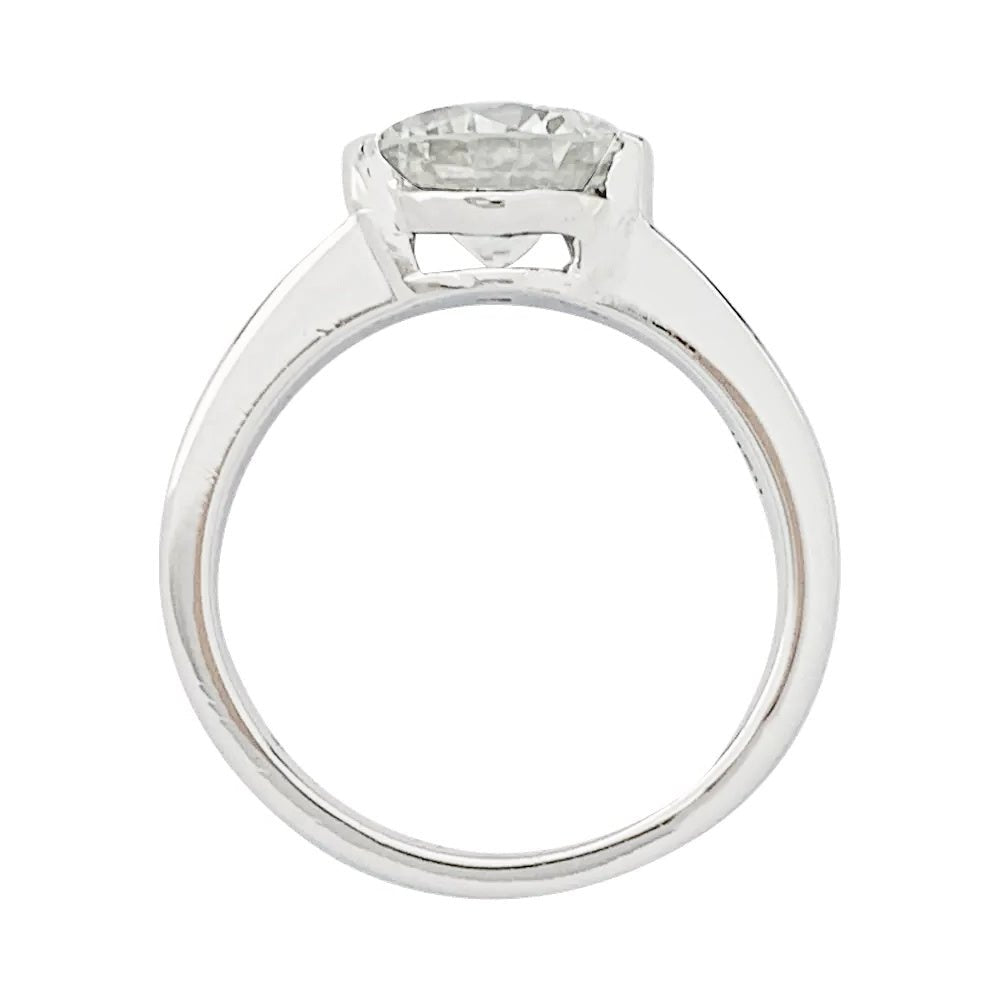 Solitaire en platine, diamant 1,82 carat - Castafiore