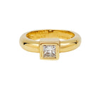 Solitaire FRED Paris diamant princesse, or jaune - Castafiore