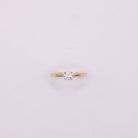 Solitaire or jaune diamant serti 4 griffes 0.30 ct - Castafiore