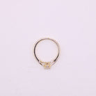 Solitaire or jaune diamant serti 4 griffes 0.30 ct - Castafiore