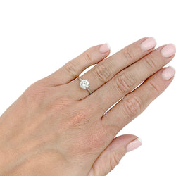 Solitaire platine et diamant, 1,2 carat - Castafiore