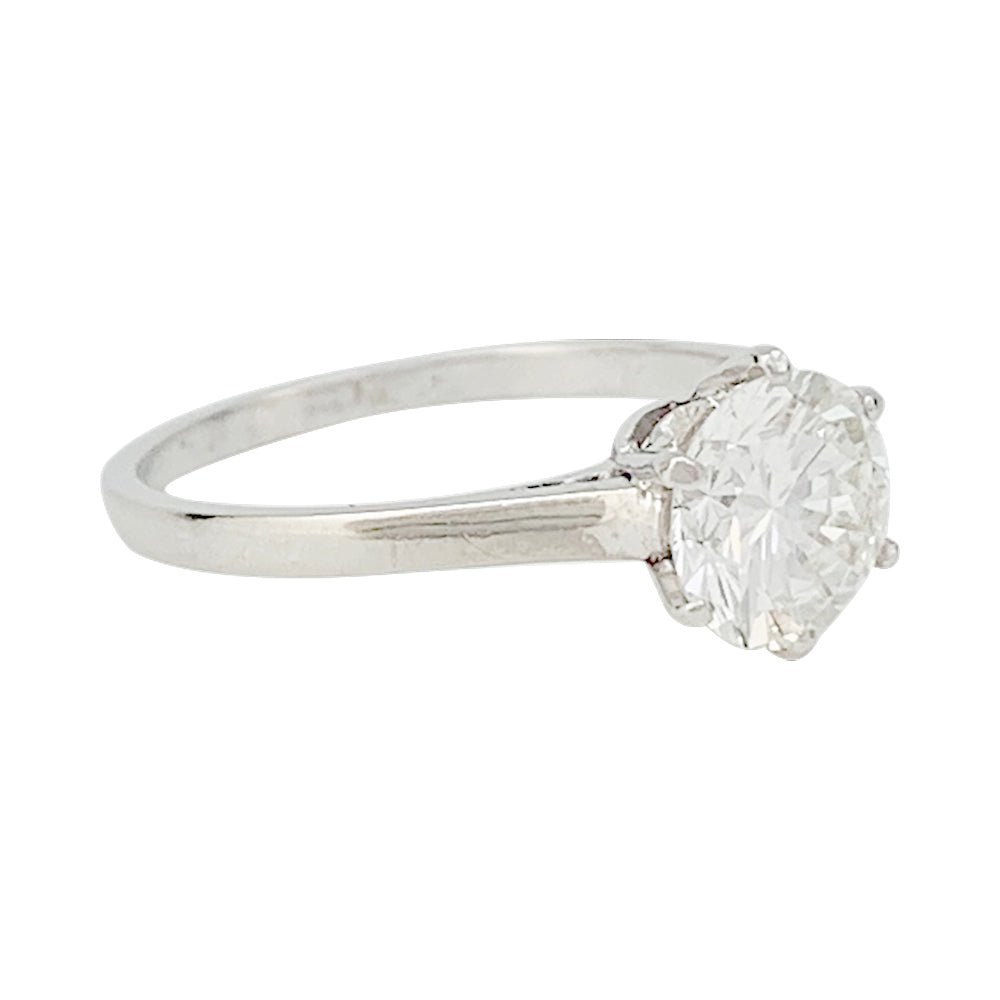 Solitaire platine et diamant, 1,2 carat - Castafiore