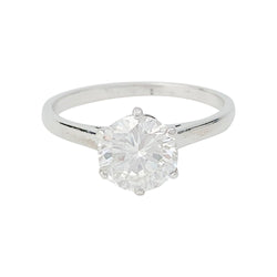 Solitaire platine et diamant, 1,2 carat - Castafiore