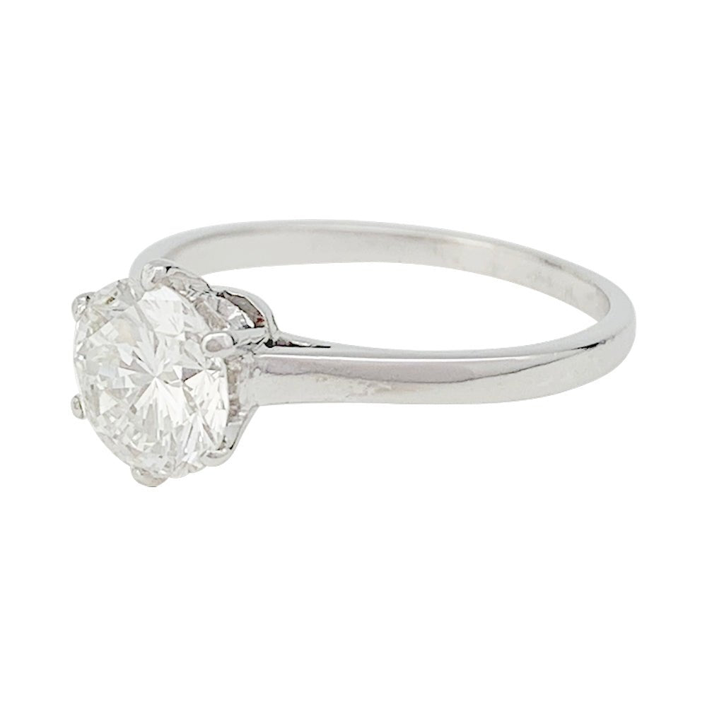 Solitaire platine et diamant, 1,2 carat - Castafiore