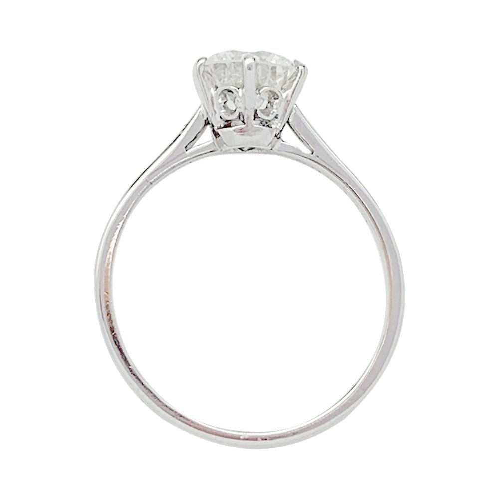Solitaire platine et diamant, 1,2 carat - Castafiore
