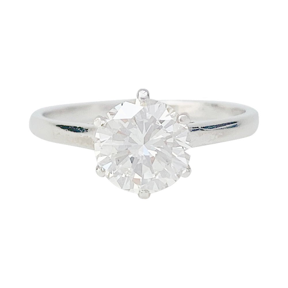 Solitaire platine et diamant, 1,2 carat - Castafiore