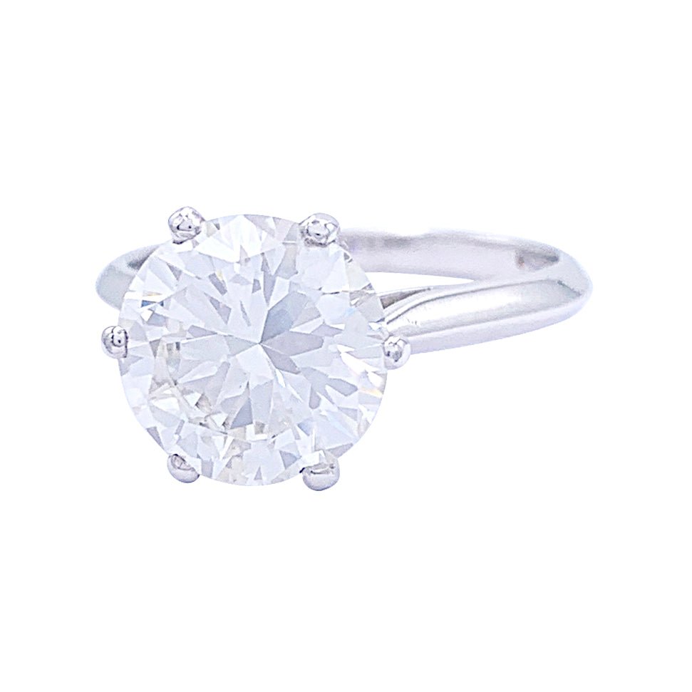 Solitaire platine, or blanc, diamant 2,30 cts - Castafiore