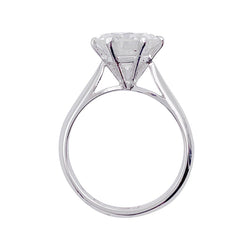 Solitaire platine, or blanc, diamant 2,30 cts - Castafiore
