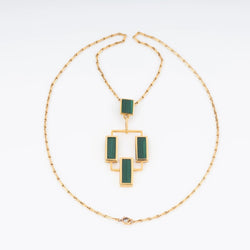 Un Pendentif géométrique en or jaune - Castafiore