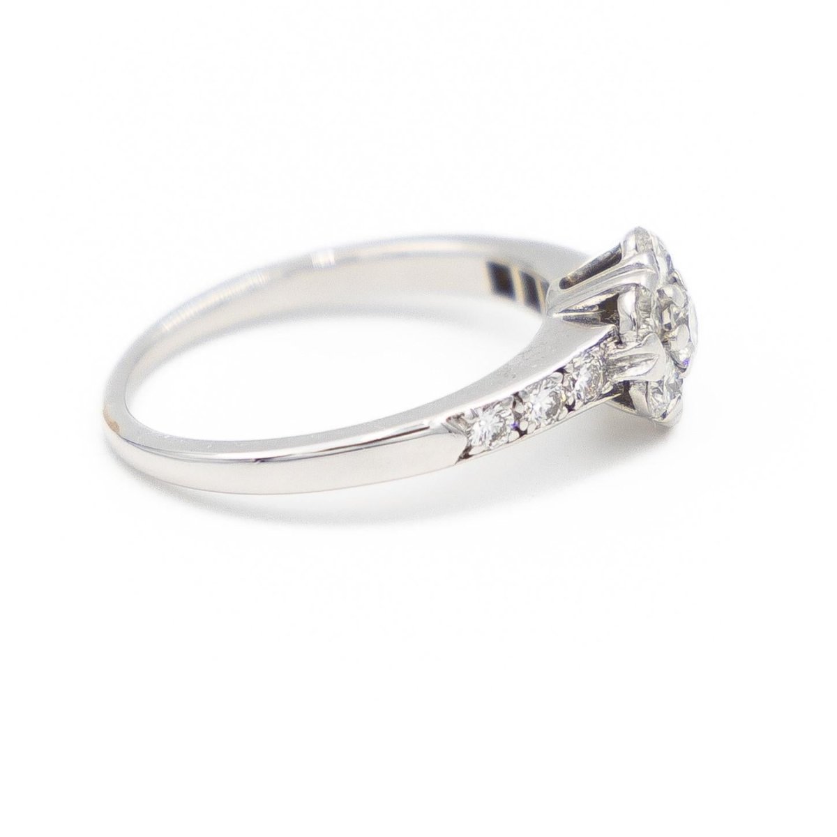 Van Cleef & Arpels Bague Fleurette Or blanc Diamant - Castafiore
