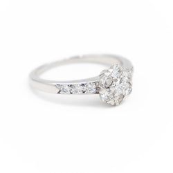 Van Cleef & Arpels Bague Fleurette Or blanc Diamant - Castafiore