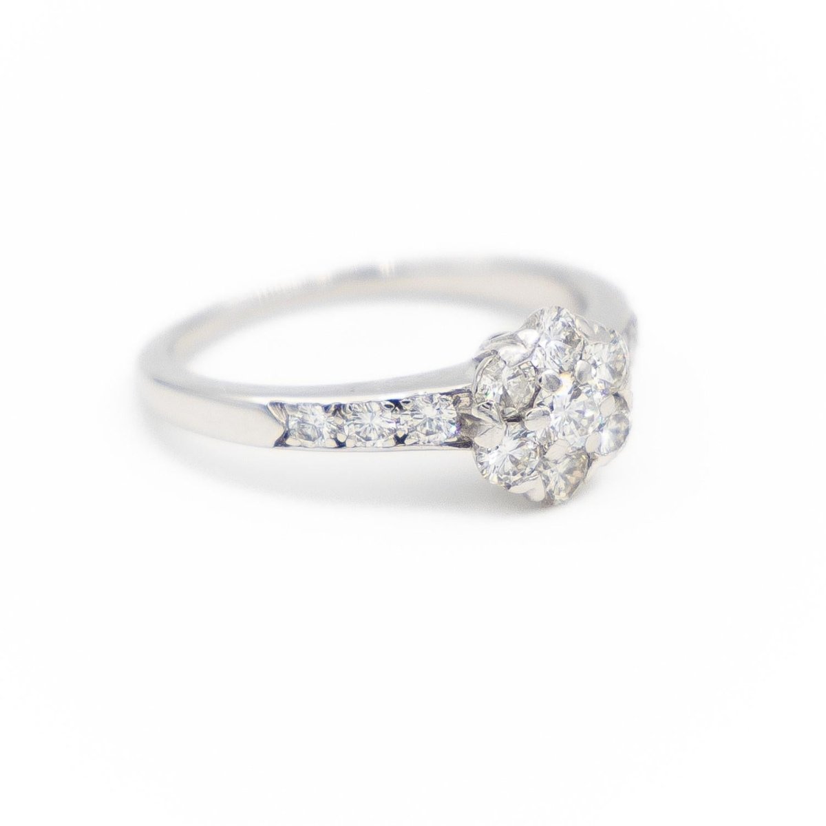 Van Cleef & Arpels Bague Fleurette Or blanc Diamant - Castafiore