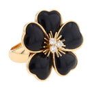 Van Cleef & Arpels Bague Rose de Noel Or jaune Diamant - Castafiore