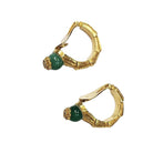 Zolotas Bracelet Earrings and Ring Set 18 K gold in Bamboo - Castafiore